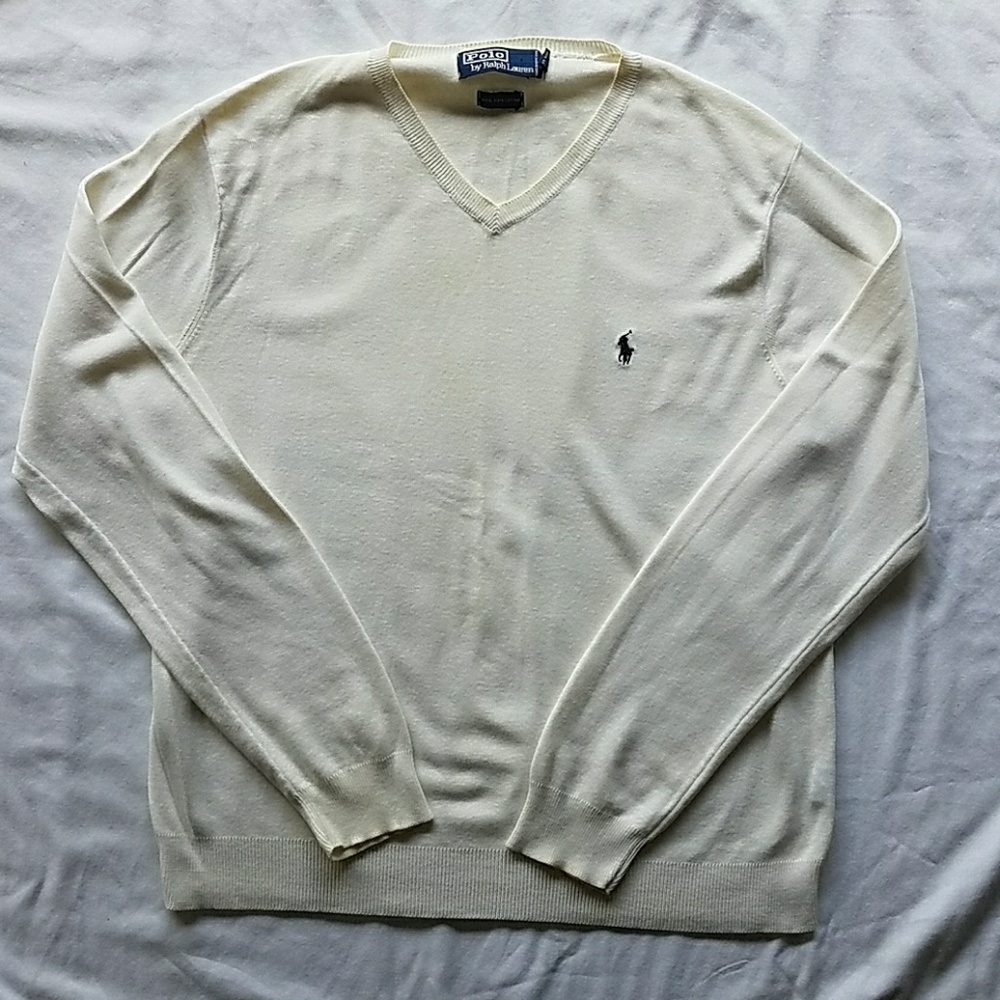 Men's Polo by Ralph Lauren Vneck Sweater SIZE M